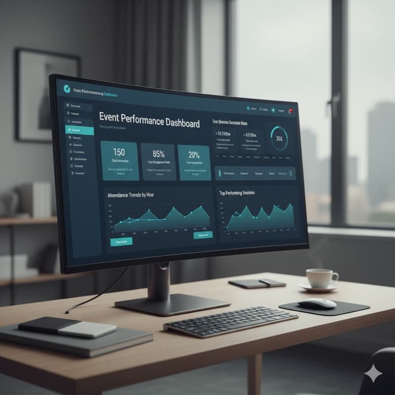 Tableau de bord analytique avec graphiques et métriques