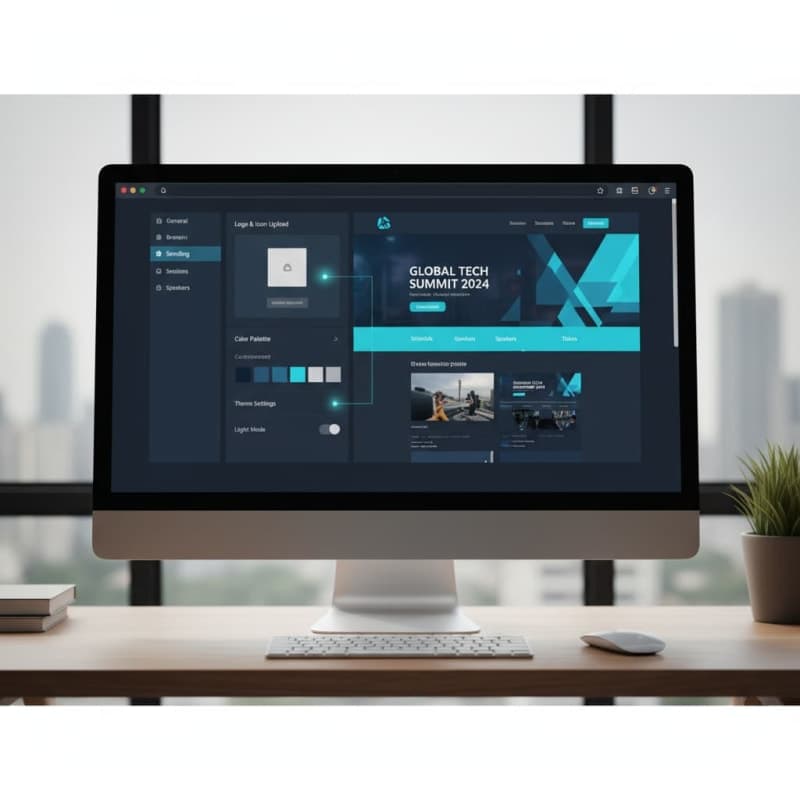 Design d'identité de marque avec couleurs et logo